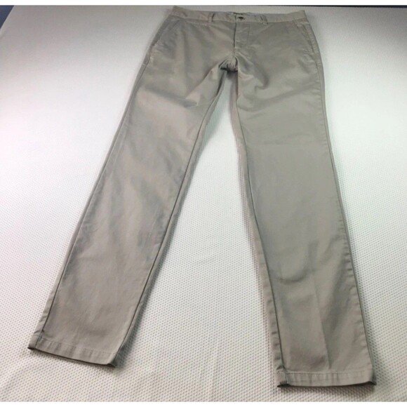 Perk Straight Slim Fit Stretch Chino Pants Men’s 32 X 34 Beige Tab Khaki - Picture 3 of 15